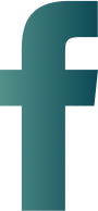 Facebook logo in gradient shades of teal.